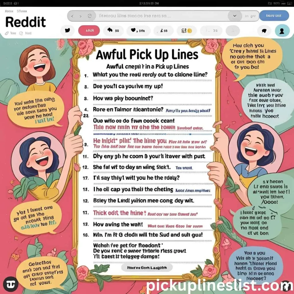 Awful Pick Up Lines Reddit