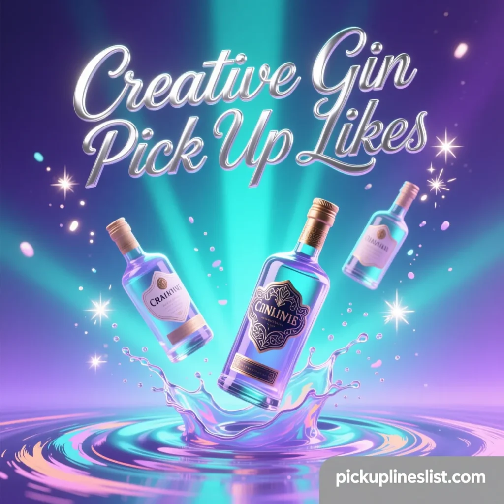 Creative Gin Pick Up Lines