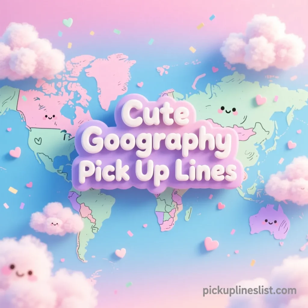 Cute Geography Pick Up Lines