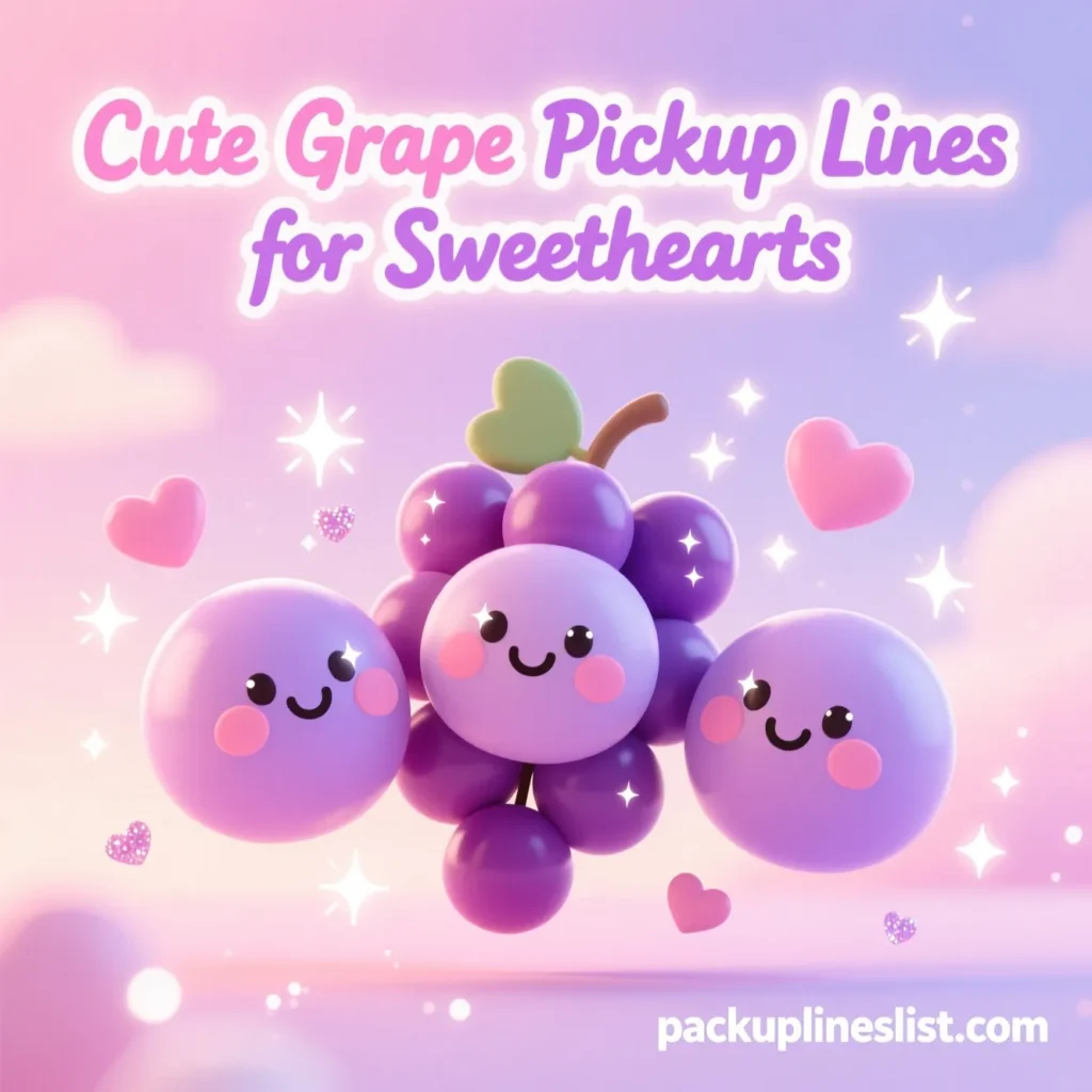 Cute Grape Pickup Lines for Sweethearts