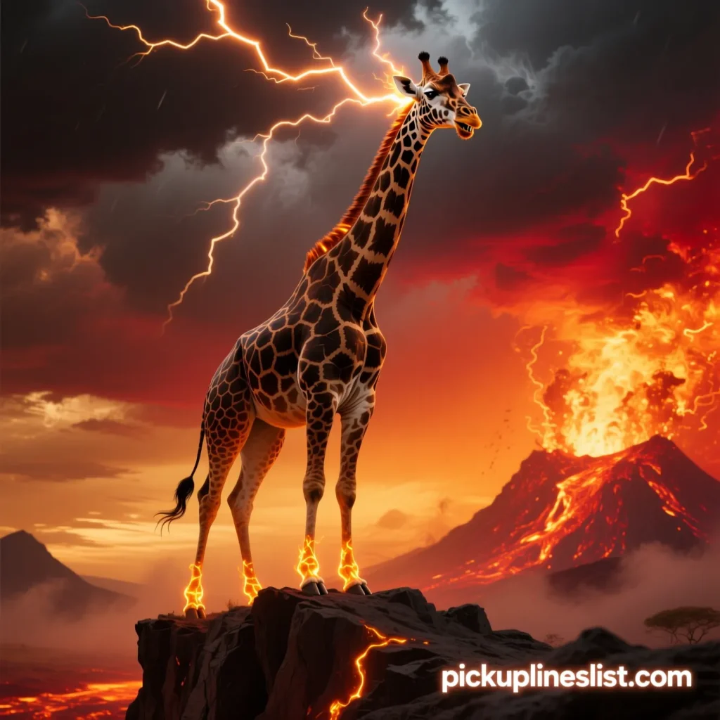 Fierce Giraffe Pick up Lines