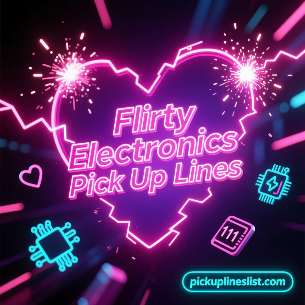 Flirty Electronics Pick Up Lines