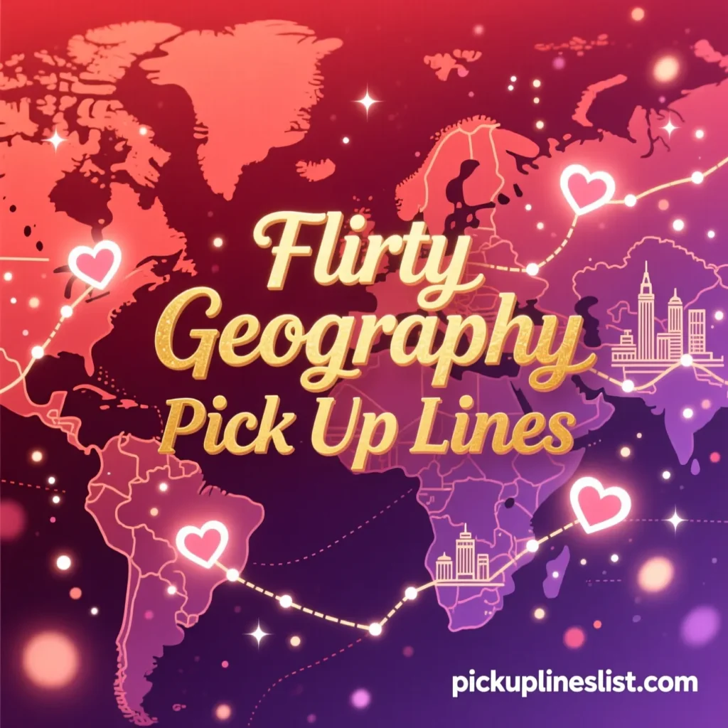 Flirty Geography Pick Up Lines