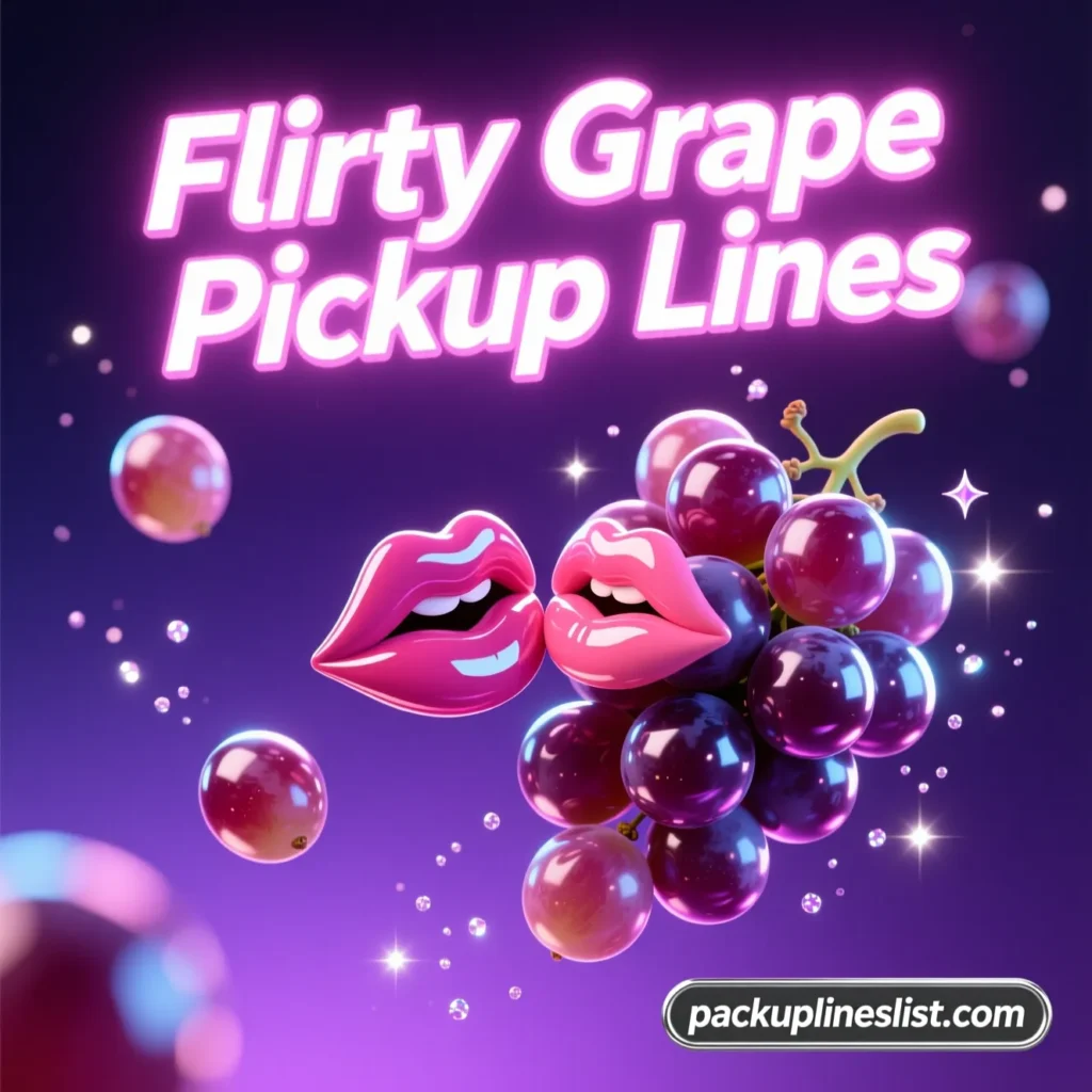 Flirty Grape Pickup Lines to Turn Up the Charm