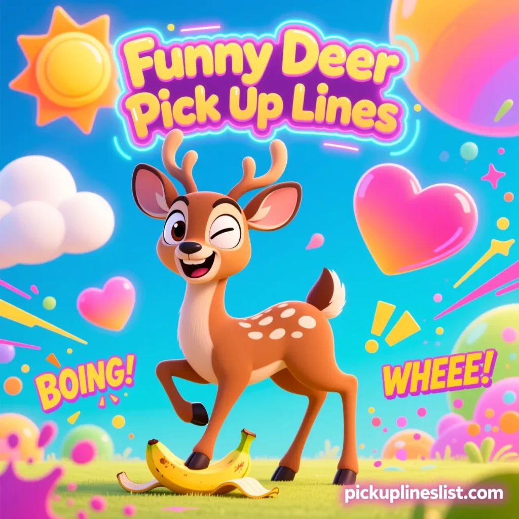 Funny Deer Pick Up Lines