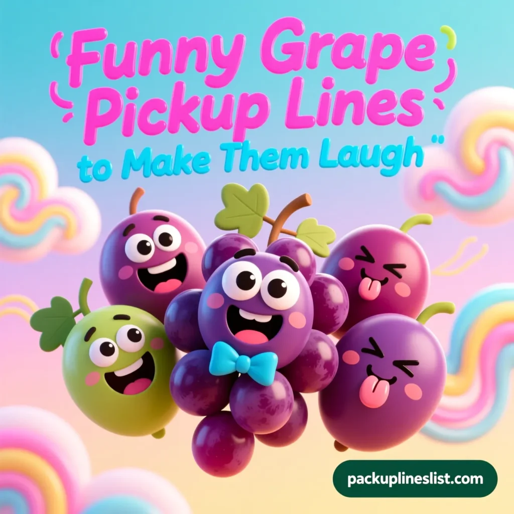 Funny Grape Pickup Lines to Make Them Laugh