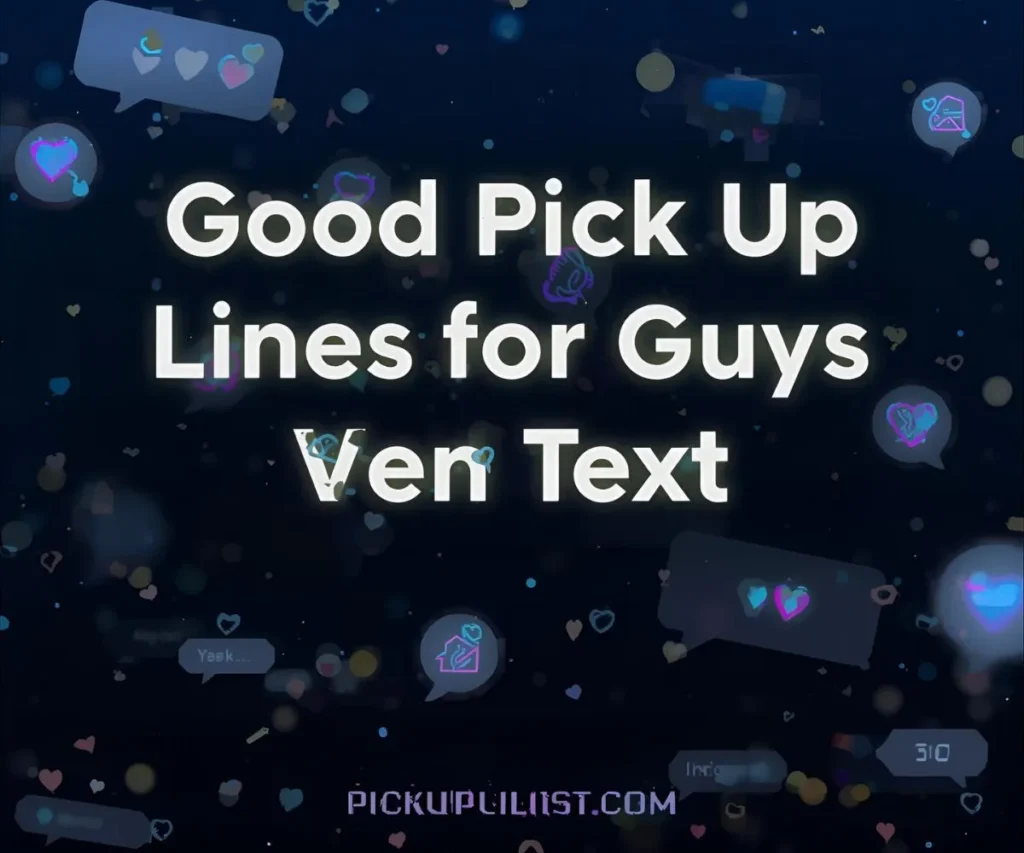 Good Pick Up Lines for Guys Over Text