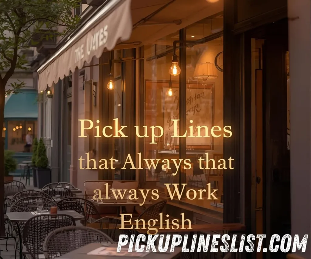 Pick Up Lines That Always Work English