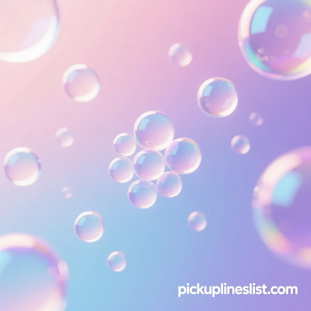 Aesthetic Bubble Pick Up Lines