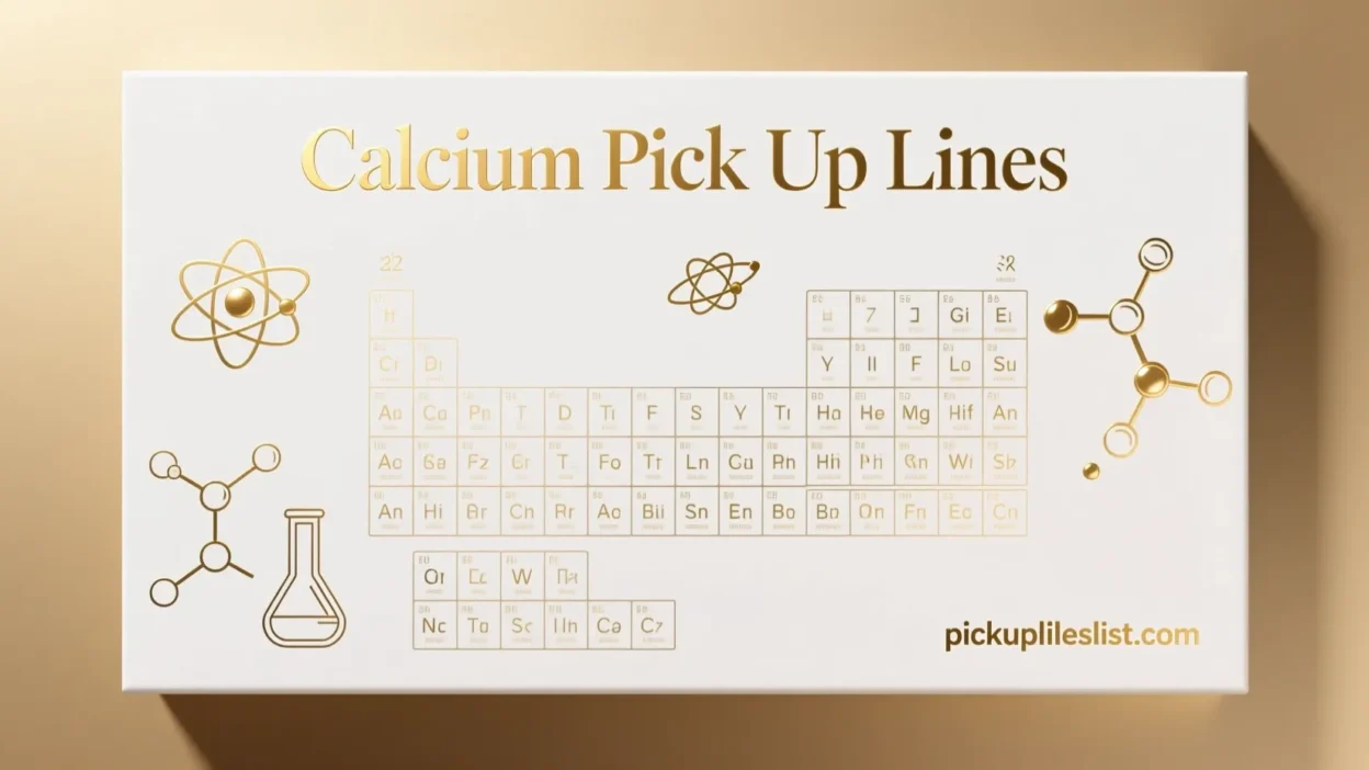 Calcium Pick Up Lines