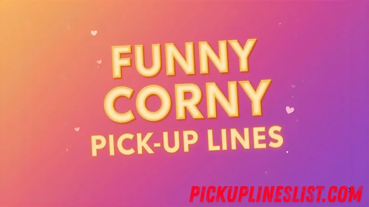 Funny Corny Pick Up Lines