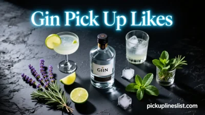 Gin Pick Up Lines