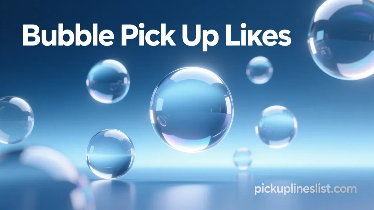 Bubble Pick Up Lines