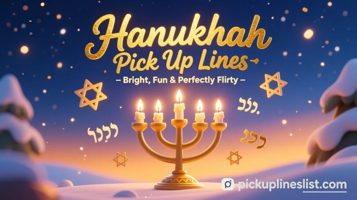 Hanukkah Pick up Lines