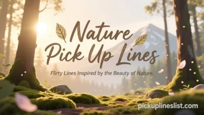 Nature Pick up Lines