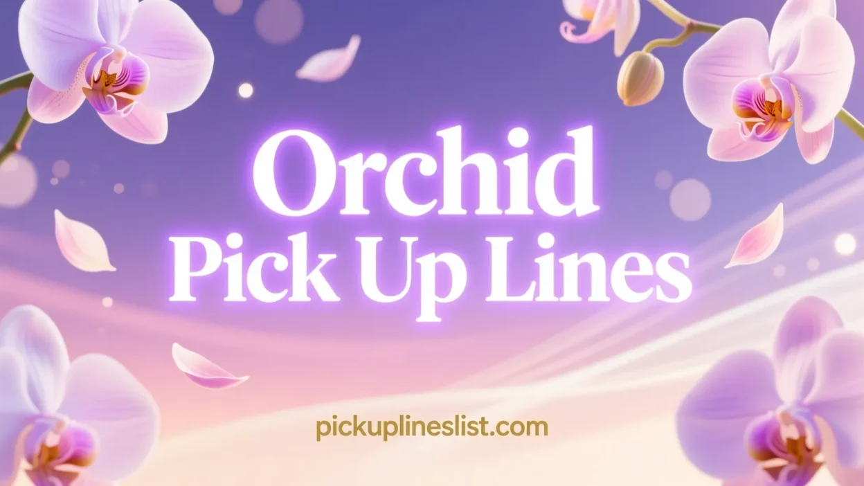 Orchid Pick Up Lines
