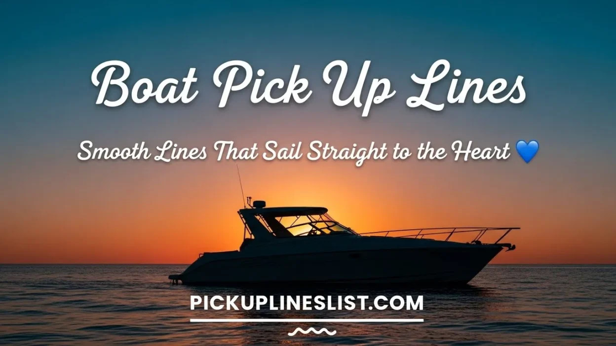 Boat Pick Up Lines