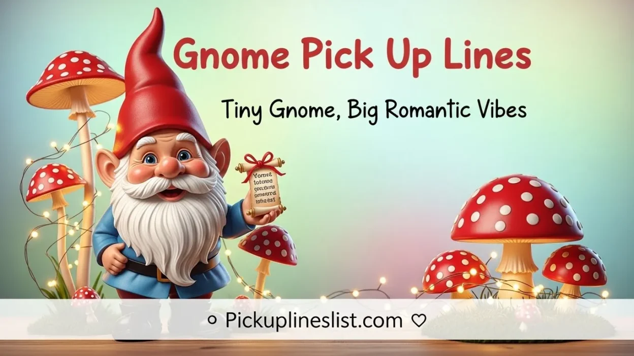 Gnome Pick up Lines