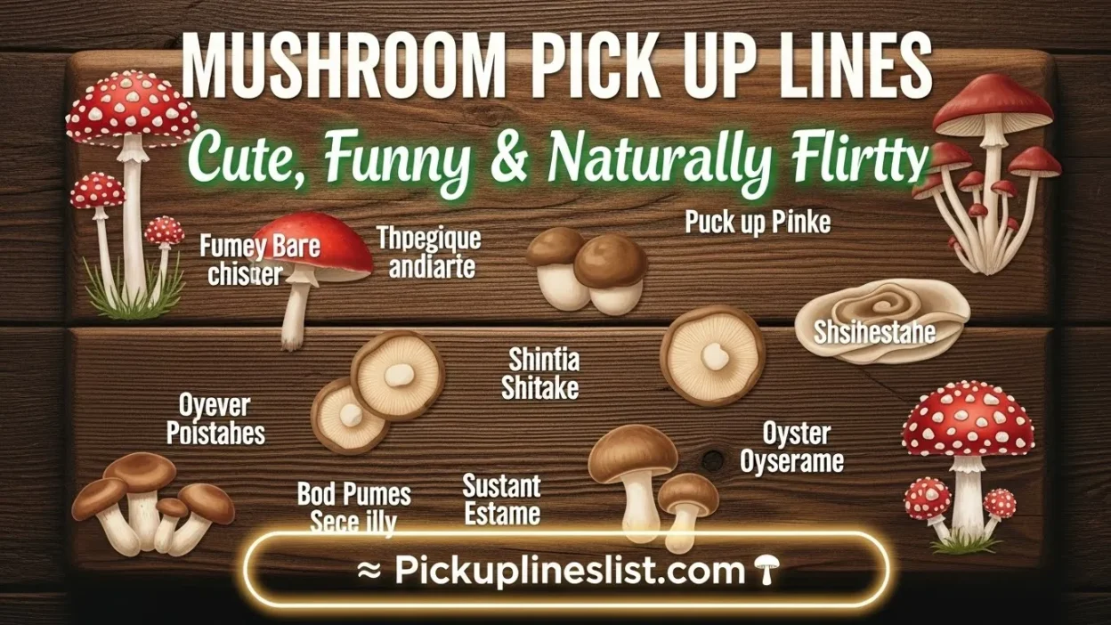 Mushroom Pick up Lines