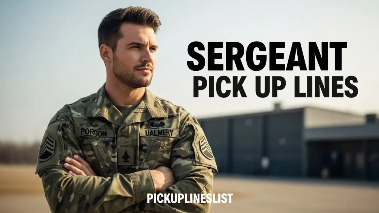 Sergeant Pick Up Lines