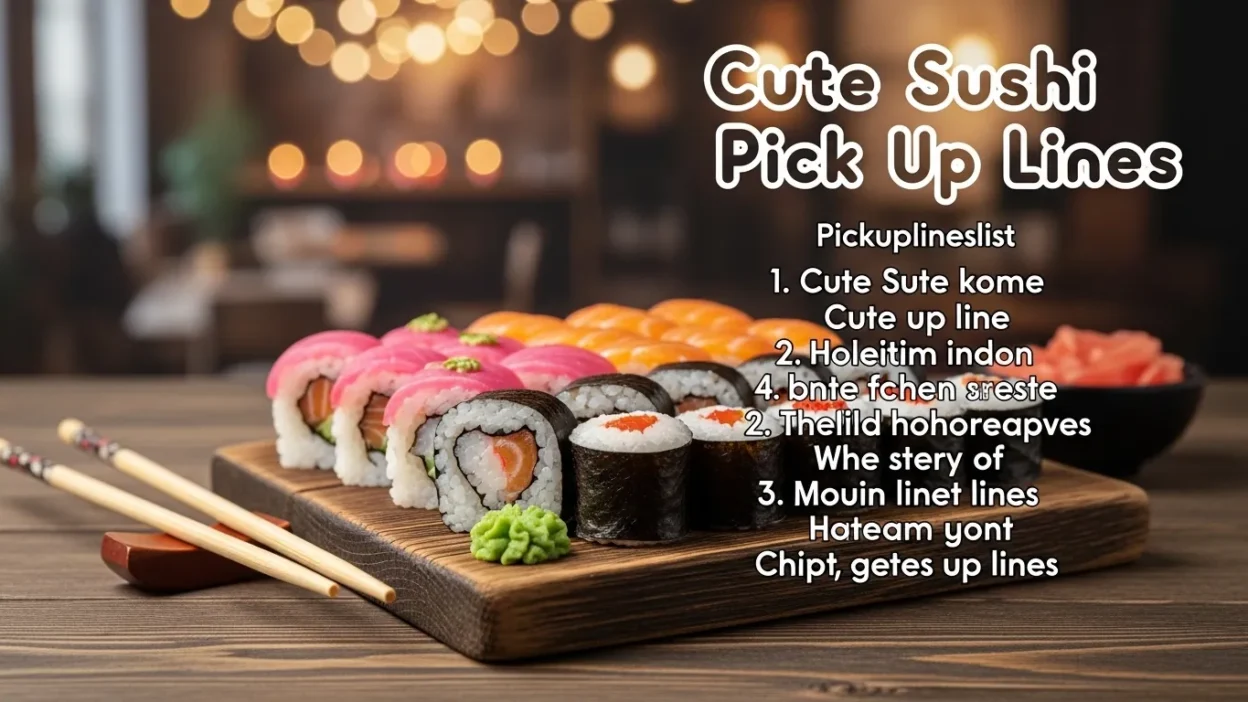 Sushi Pick up Lines